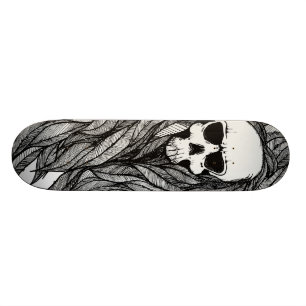 Skull weed skateboard deck