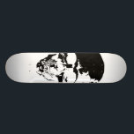 Skull White Skateboard Deck<br><div class="desc">The skull is black, duh.</div>