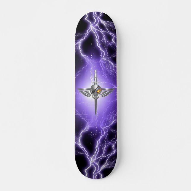 Skull Winged Skateboard (Front)