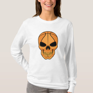 Skull with Basketball Head T-Shirt