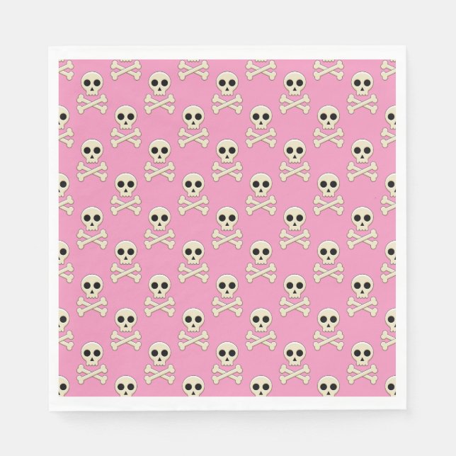 Skull with Bones Napkins (Front)
