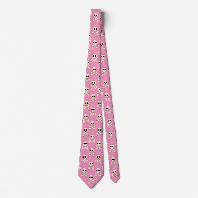 Skull with Bones Neck Tie (Front)