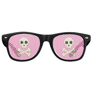 Skull with Bones Retro Sunglasses