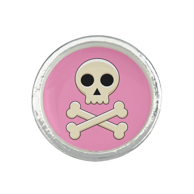 Skull with Bones Ring (Front)