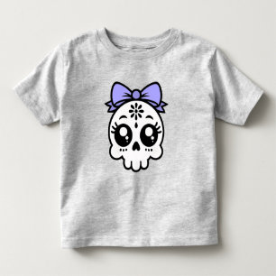Skull with Bow Toddler T-shirt