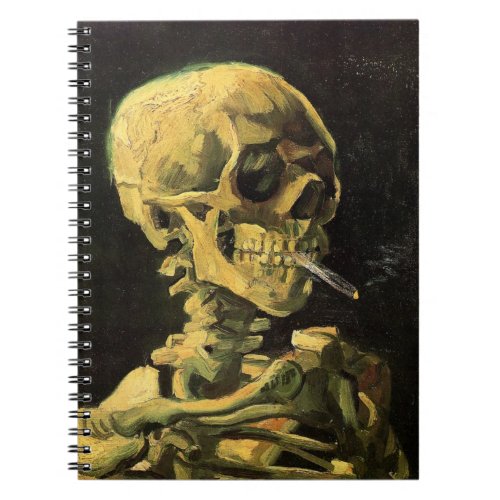 Skull with Burning Cigaret by Vincent van Gogh Notebook