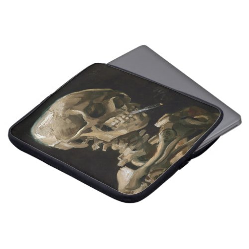 Skull with Burning Cigaret Vincent van Gogh Art Laptop Sleeve