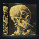 Skull with Burning Cigarette by Vincent van Gogh Binder<br><div class="desc">Skull with Burning Cigarette by Vincent van Gogh is a vintage fine art post impressionism still life painting. A portrait of human skeleton smoking. Great image to use for anti-smoking products. Smoking kills 1, 000s every year, help someone to quit smoking today. Great image for Halloween or Día de los...</div>