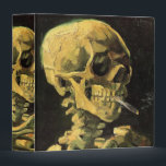 Skull with Burning Cigarette by Vincent van Gogh Binder<br><div class="desc">Skull with Burning Cigarette by Vincent van Gogh is a vintage fine art post impressionism still life painting. A portrait of human skeleton smoking. Great image to use for anti-smoking products. Smoking kills 1, 000s every year, help someone to quit smoking today. Great image for Halloween or Día de los...</div>