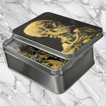 Skull With Burning Cigarette By Vincent Van Gogh Jigsaw Puzzle by VanGogh_Gallery at Zazzle