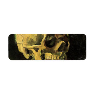 Skull with Burning Cigarette by Vincent van Gogh Label