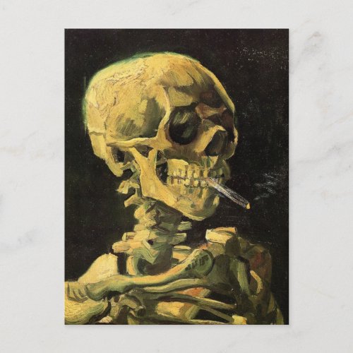 Skull with Burning Cigarette by Vincent van Gogh Postcard