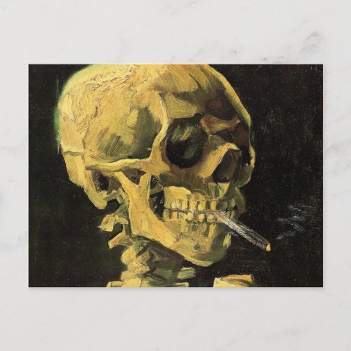 Skull with Burning Cigarette by Vincent van Gogh Postcard