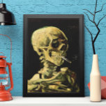 Skull With Burning Cigarette By Vincent Van Gogh Poster at Zazzle