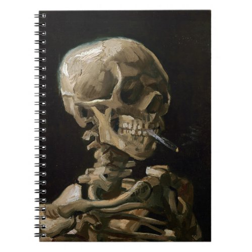 Skull with Burning Cigarette Vincent van Gogh Art Notebook