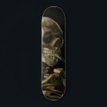 Skull with Burning Cigarette Vincent van Gogh Art Skateboard<br><div class="desc">Vincent van Gogh (Dutch, 1853 - 1890) Skull of a Skeleton with Burning Cigarette, 1885–86, Oil on canvas Unframed: 32 cm × 24.5 cm (13 in × 9.6 in) Early work by Vincent van Gogh. This small painting is part of the permanent collection of the Van Gogh Museum in Amsterdam....</div>