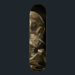 Skull with Burning Cigarette Vincent van Gogh Art Skateboard<br><div class="desc">Vincent van Gogh (Dutch, 1853 - 1890) Skull of a Skeleton with Burning Cigarette, 1885–86, Oil on canvas Unframed: 32 cm × 24.5 cm (13 in × 9.6 in) Early work by Vincent van Gogh. This small painting is part of the permanent collection of the Van Gogh Museum in Amsterdam....</div>