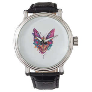 Skull with Butterfly Wings Watch