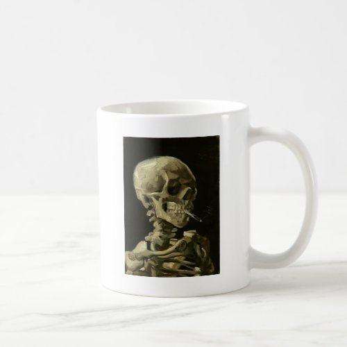 Skull with Cigarette by Van Gogh Coffee Mug