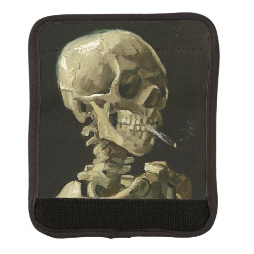 Skull with Cigarette by Van Gogh Luggage Handle Wrap