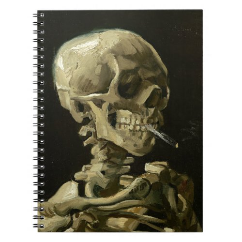 Skull with Cigarette by Van Gogh Notebook