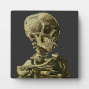 Skull with Cigarette by Van Gogh Plaque