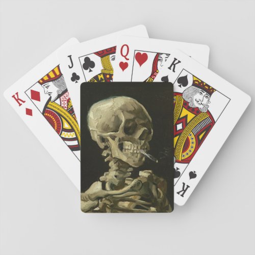 Skull with Cigarette by Van Gogh Playing Cards