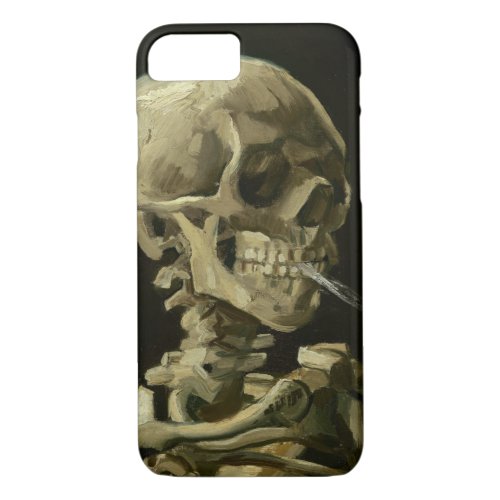Skull with Cigarette by Vincent Van Gogh iPhone 87 Case
