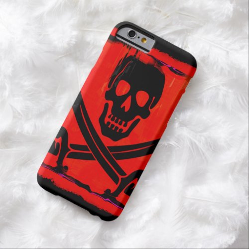 Skull with Crossed Swords Creepy Artwork Barely There iPhone 6 Case