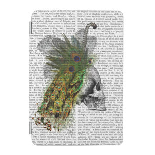 Skull With Feather Headress iPad Mini Cover