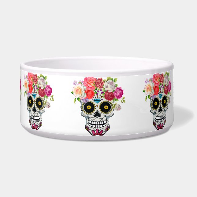 Skull with Floral Bowl (Front)