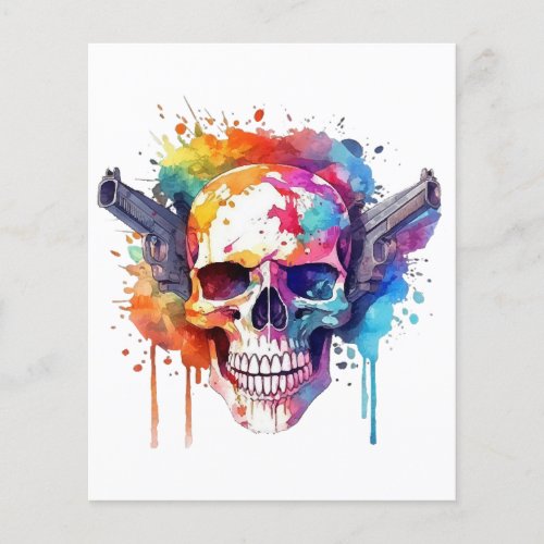 Skull With Guns