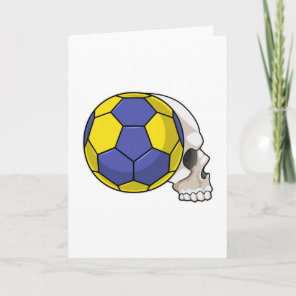 Skull with Handball Sports Card