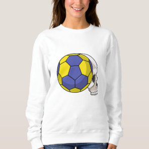 Skull with Handball Sports Sweatshirt
