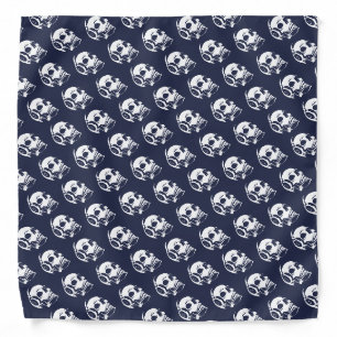 Skull with headphones bandana