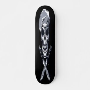 Skull with Knifes Skateboard