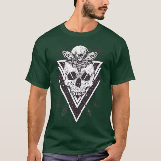 skull With Moth T-Shirt