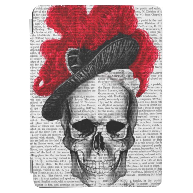 Skull with Red Hat iPad Air Cover (Front)