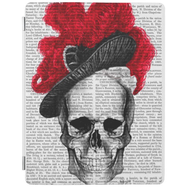 Skull with Red Hat iPad Air Cover (Front)
