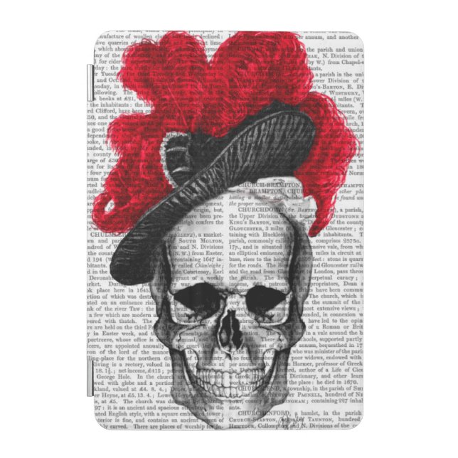 Skull with Red Hat iPad Mini Cover (Front)