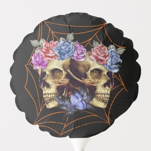 Skull with Roses  Balloon