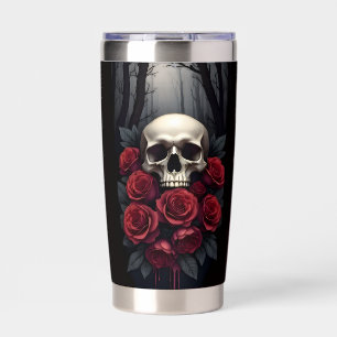 Skull with Roses Tumbler 1