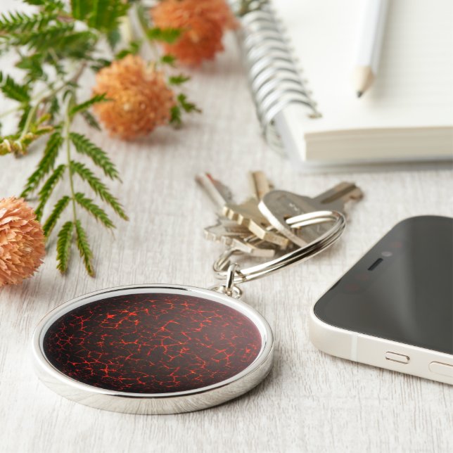 Skull With Samurai Helmet Keychain (Side)