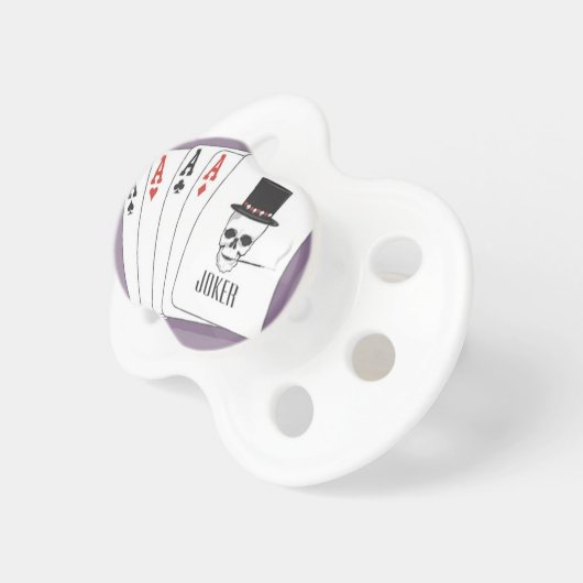 Skull with Top Hat & Cigarette Pacifier (Front Right)