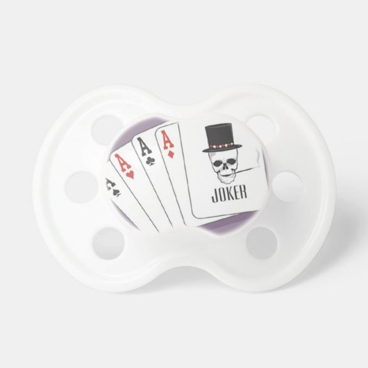 Skull with Top Hat & Cigarette Pacifier (Front)
