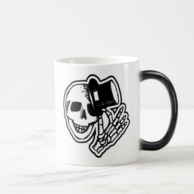 Skull With Top Hat Color Morph Mug (Right)