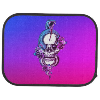 Skull with Viper Car Floor Mat