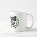 Skull with wreath (green) coffee mug