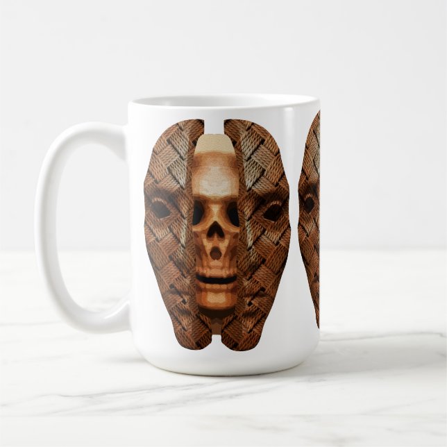 Skull Within: Unveiling Inner Complexity Coffee Mug (Left)