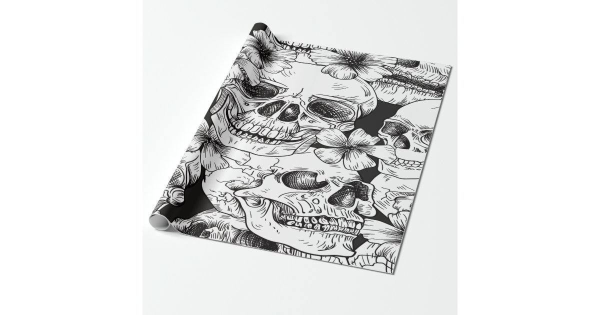 Skull Wrapping Paper | Zazzle.com